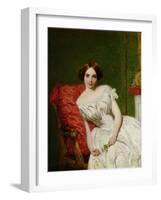 Portrait of Annie Gambart-William Powell Frith-Framed Giclee Print