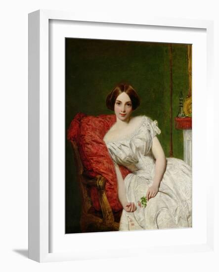 Portrait of Annie Gambart-William Powell Frith-Framed Giclee Print