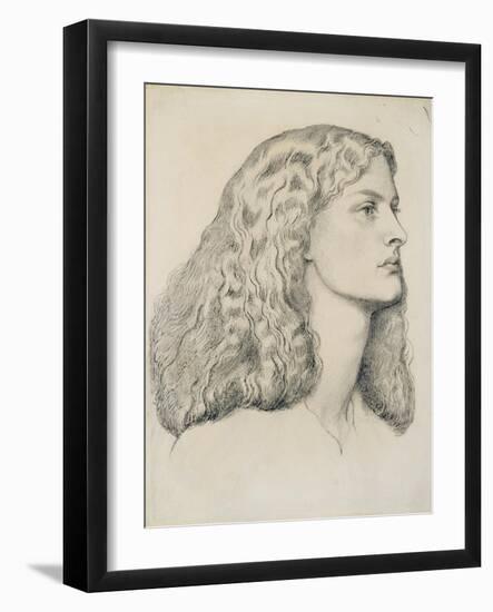 Portrait of Annie Miller, C.1860-Dante Gabriel Rossetti-Framed Giclee Print