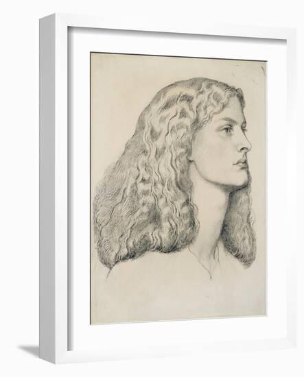 Portrait of Annie Miller, C.1860-Dante Gabriel Rossetti-Framed Giclee Print