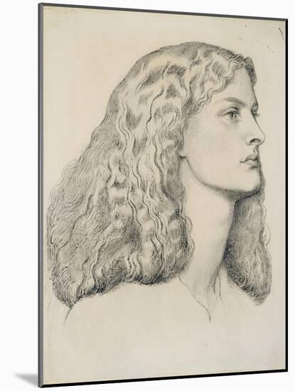 Portrait of Annie Miller, C.1860-Dante Gabriel Rossetti-Mounted Giclee Print