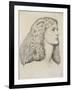 Portrait of Annie Miller, C.1860-Dante Gabriel Rossetti-Framed Giclee Print