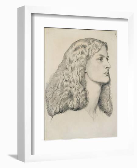 Portrait of Annie Miller, C.1860-Dante Gabriel Rossetti-Framed Giclee Print