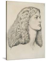 Portrait of Annie Miller, C.1860-Dante Gabriel Rossetti-Stretched Canvas