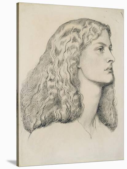 Portrait of Annie Miller, C.1860-Dante Gabriel Rossetti-Stretched Canvas