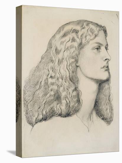 Portrait of Annie Miller, C.1860-Dante Gabriel Rossetti-Stretched Canvas