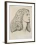 Portrait of Annie Miller, C.1860-Dante Gabriel Rossetti-Framed Giclee Print