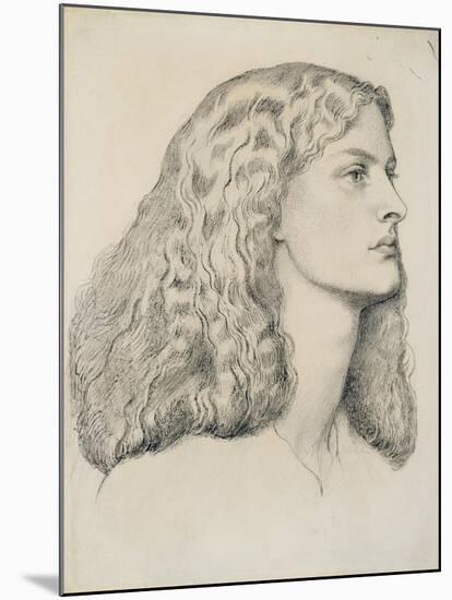 Portrait of Annie Miller, C.1860-Dante Gabriel Rossetti-Mounted Giclee Print