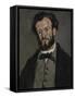 Portrait of Anthony Valabrègue, 1869-71-Paul Cezanne-Framed Stretched Canvas