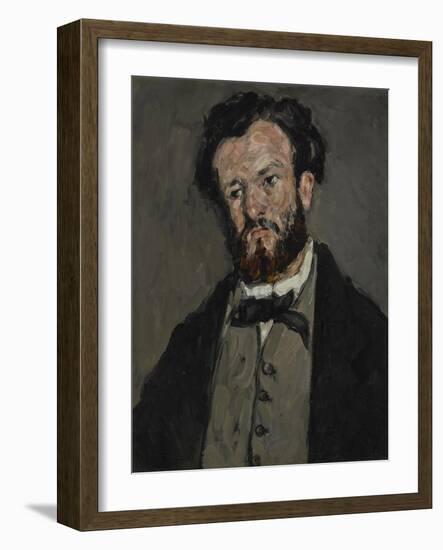 Portrait of Anthony Valabrègue, 1869-71-Paul Cezanne-Framed Giclee Print