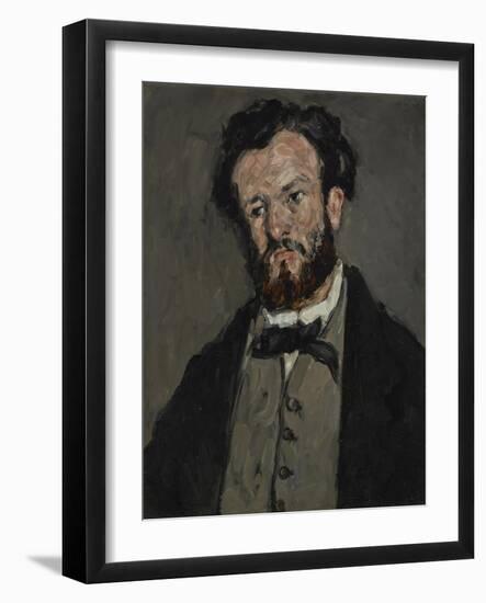 Portrait of Anthony Valabrègue, 1869-71-Paul Cezanne-Framed Giclee Print