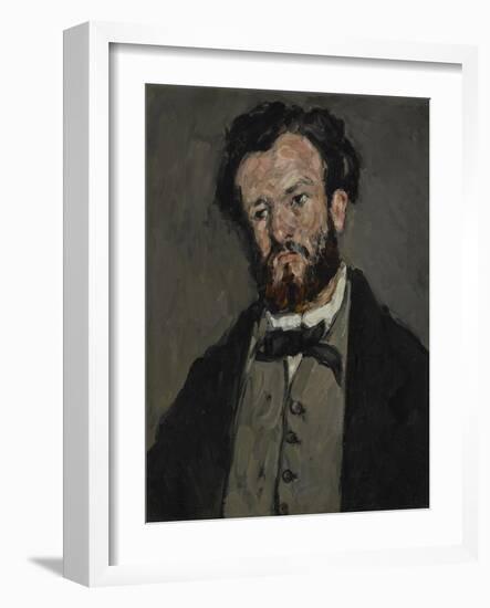 Portrait of Anthony Valabrègue, 1869-71-Paul Cezanne-Framed Giclee Print