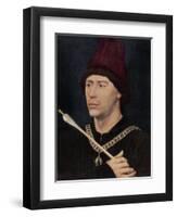 Portrait of Antoine, Bastard of Burgundy, C1456-Rogier van der Weyden-Framed Premium Giclee Print