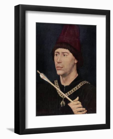 Portrait of Antoine, Bastard of Burgundy, C1456-Rogier van der Weyden-Framed Premium Giclee Print