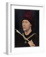 Portrait of Antoine, Bastard of Burgundy, C1456-Rogier van der Weyden-Framed Premium Giclee Print