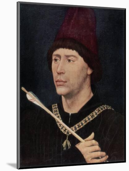 Portrait of Antoine, Bastard of Burgundy, C1456-Rogier van der Weyden-Mounted Premium Giclee Print