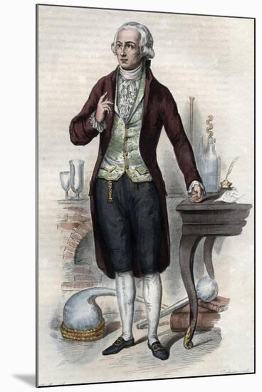 Portrait of Antoine Laurent de Lavoisier (1743-1794), French chemist-French School-Mounted Giclee Print