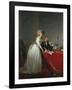 Portrait of Antoine-Laurent Lavoisier and his Wife-Jacques-Louis David-Framed Collectable Print