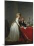 Portrait of Antoine-Laurent Lavoisier and his Wife-Jacques-Louis David-Mounted Collectable Print