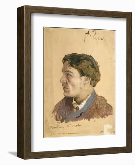 Portrait of Anton Chekhov (1860-1904)-Isaak Ilyich Levitan-Framed Giclee Print