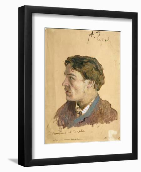 Portrait of Anton Chekhov (1860-1904)-Isaak Ilyich Levitan-Framed Giclee Print