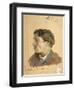 Portrait of Anton Chekhov (1860-1904)-Isaak Ilyich Levitan-Framed Giclee Print