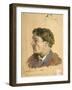 Portrait of Anton Chekhov (1860-1904)-Isaak Ilyich Levitan-Framed Giclee Print