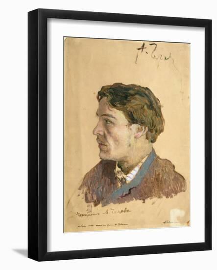 Portrait of Anton Chekhov (1860-1904)-Isaak Ilyich Levitan-Framed Giclee Print