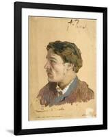 Portrait of Anton Chekhov (1860-1904)-Isaak Ilyich Levitan-Framed Giclee Print