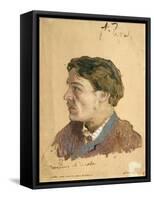 Portrait of Anton Chekhov (1860-1904)-Isaak Ilyich Levitan-Framed Stretched Canvas