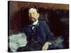 Portrait of Anton Chekhov-Peter Alexandrovich Nilus-Stretched Canvas