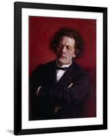 Portrait of Anton Grigoryevich Rubinstein, 1881-Ilya Efimovich Repin-Framed Giclee Print