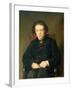 Portrait of Anton Rubinstein 1870-Vasili Grigorevich Perov-Framed Giclee Print