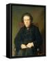 Portrait of Anton Rubinstein 1870-Vasili Grigorevich Perov-Framed Stretched Canvas