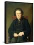 Portrait of Anton Rubinstein 1870-Vasili Grigorevich Perov-Framed Stretched Canvas