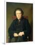 Portrait of Anton Rubinstein 1870-Vasili Grigorevich Perov-Framed Giclee Print