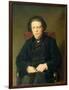 Portrait of Anton Rubinstein 1870-Vasili Grigorevich Perov-Framed Giclee Print