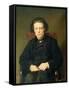 Portrait of Anton Rubinstein 1870-Vasili Grigorevich Perov-Framed Stretched Canvas