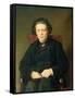 Portrait of Anton Rubinstein 1870-Vasili Grigorevich Perov-Framed Stretched Canvas