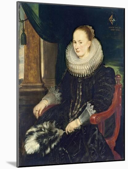 Portrait of Antonia Canis-Cornelis de Vos-Mounted Giclee Print