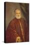 Portrait of Antonio Cappello-Jacopo Robusti Tintoretto-Stretched Canvas