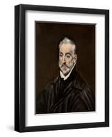 Portrait of Antonio De Covarrubias Y Leiva-El Greco-Framed Giclee Print