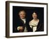 Portrait of Antonio Mongez and His Wife-Jacques-Louis David-Framed Giclee Print