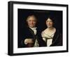 Portrait of Antonio Mongez and His Wife-Jacques-Louis David-Framed Giclee Print