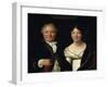 Portrait of Antonio Mongez and His Wife-Jacques-Louis David-Framed Giclee Print