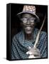 Portrait of Arbore Man, Omo Valley, Ethiopia-Peter Adams-Framed Stretched Canvas