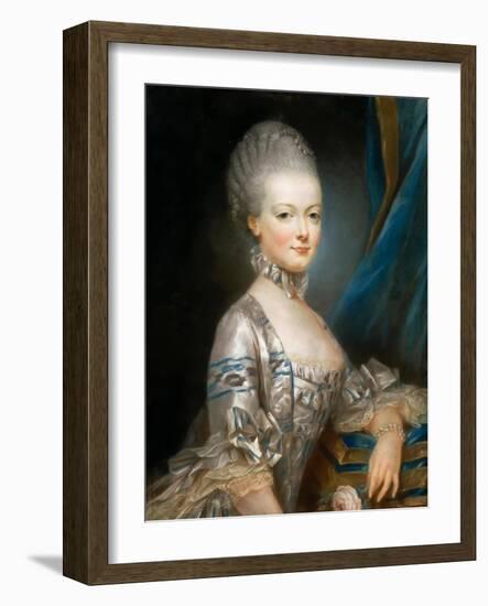 Portrait of Archduchess Maria Antonia of Austria (1755-179)-Joseph Ducreux-Framed Giclee Print