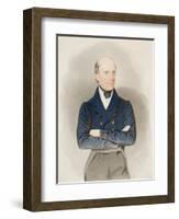 Portrait of Archduke John of Austria (1782-1859) (Watercolour on Paper)-Josef Nikolaus Kriehuber-Framed Giclee Print