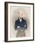 Portrait of Archduke John of Austria (1782-1859) (Watercolour on Paper)-Josef Nikolaus Kriehuber-Framed Giclee Print