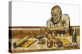 Portrait of Archimedes (Syracuse, 287 Bc-Syracuse, 212 BC), Mathematician and Physicist-null-Stretched Canvas